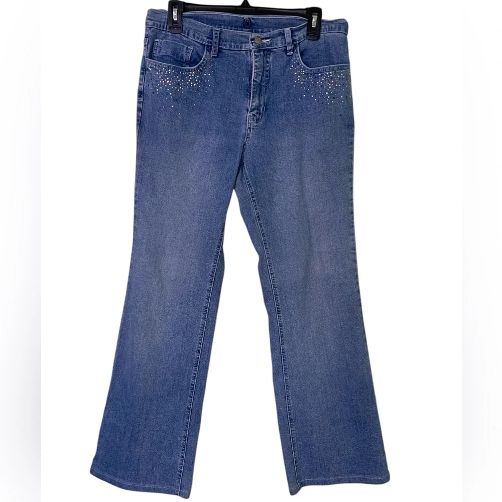 Christine Alexander embellished jeans. Size 10 GUC - Picture 4 of 12